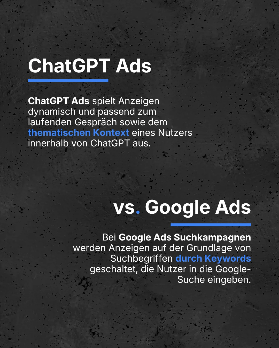 ChatGPT Ads vs. Google Ads: Vergleich von Keyword-Targeting und kontextbasierter Anzeigenauswahl